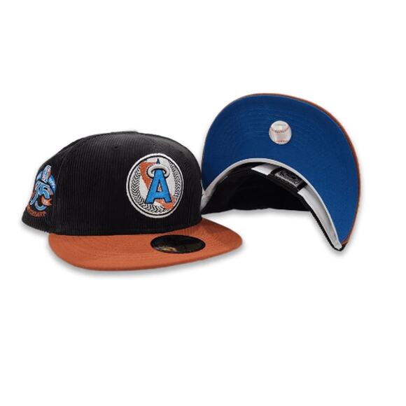 New Era 59Fifty CA Angels MLB Corduroy 35th Anniv Fitted Cap Size 7 7/8 - Picture 1 of 12